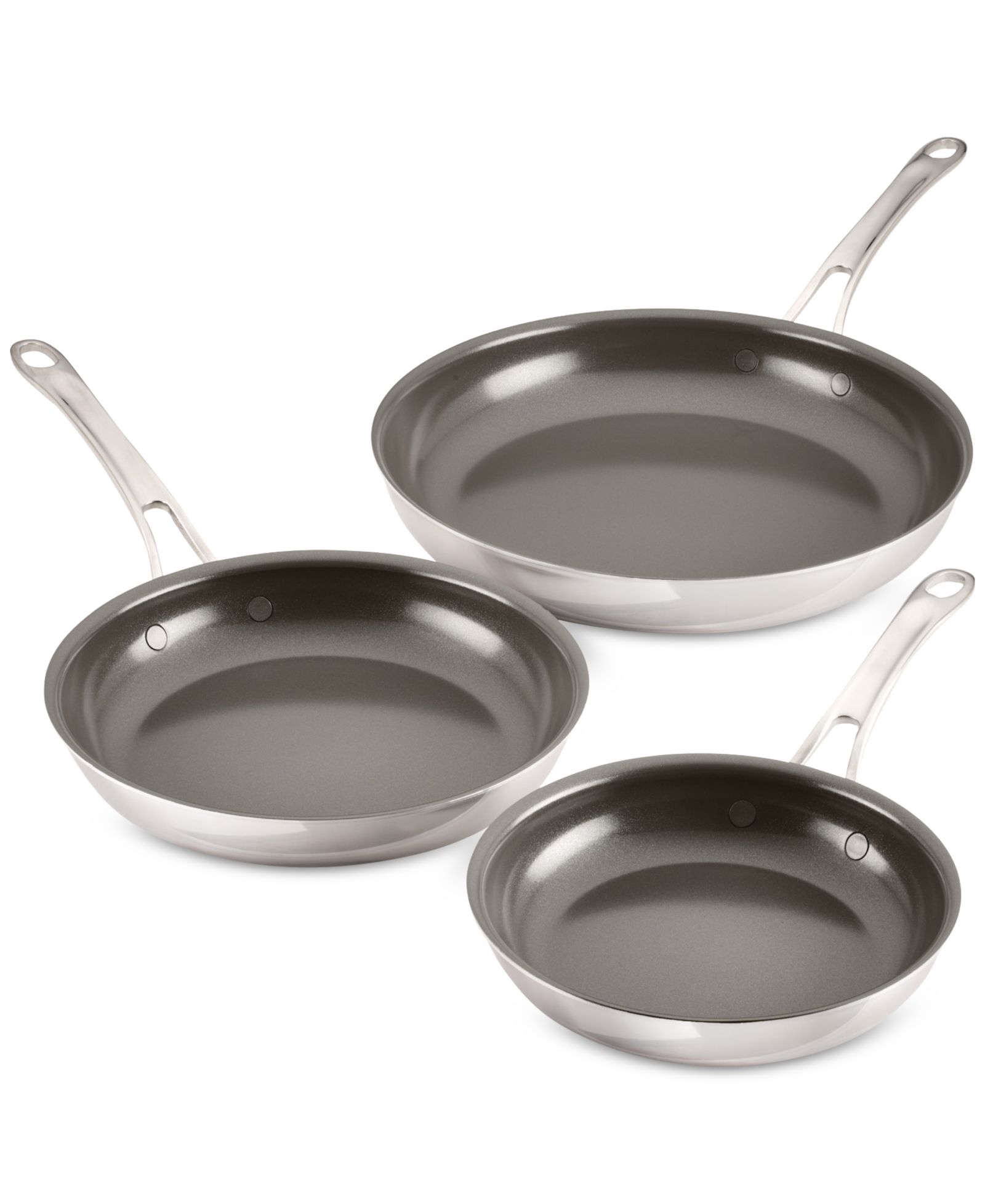 Anolon EverLast Ceramic Nonstick 3-Pc. Skillet Set