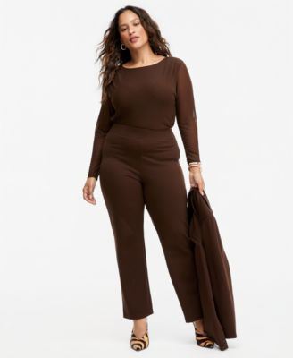 Женские брюки I.N.C. International Concepts Plus Size High-Rise Slim-Fit Ankle