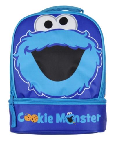 Ланч-бокс Sesame Street Cookie Monster двухсекционный, изоляционный, 10"