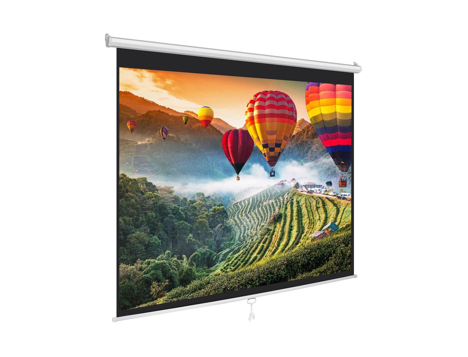 Pyle 72-Inch Roll-Down Manual Matte White Projection Screen, 42.5" x 56.6"