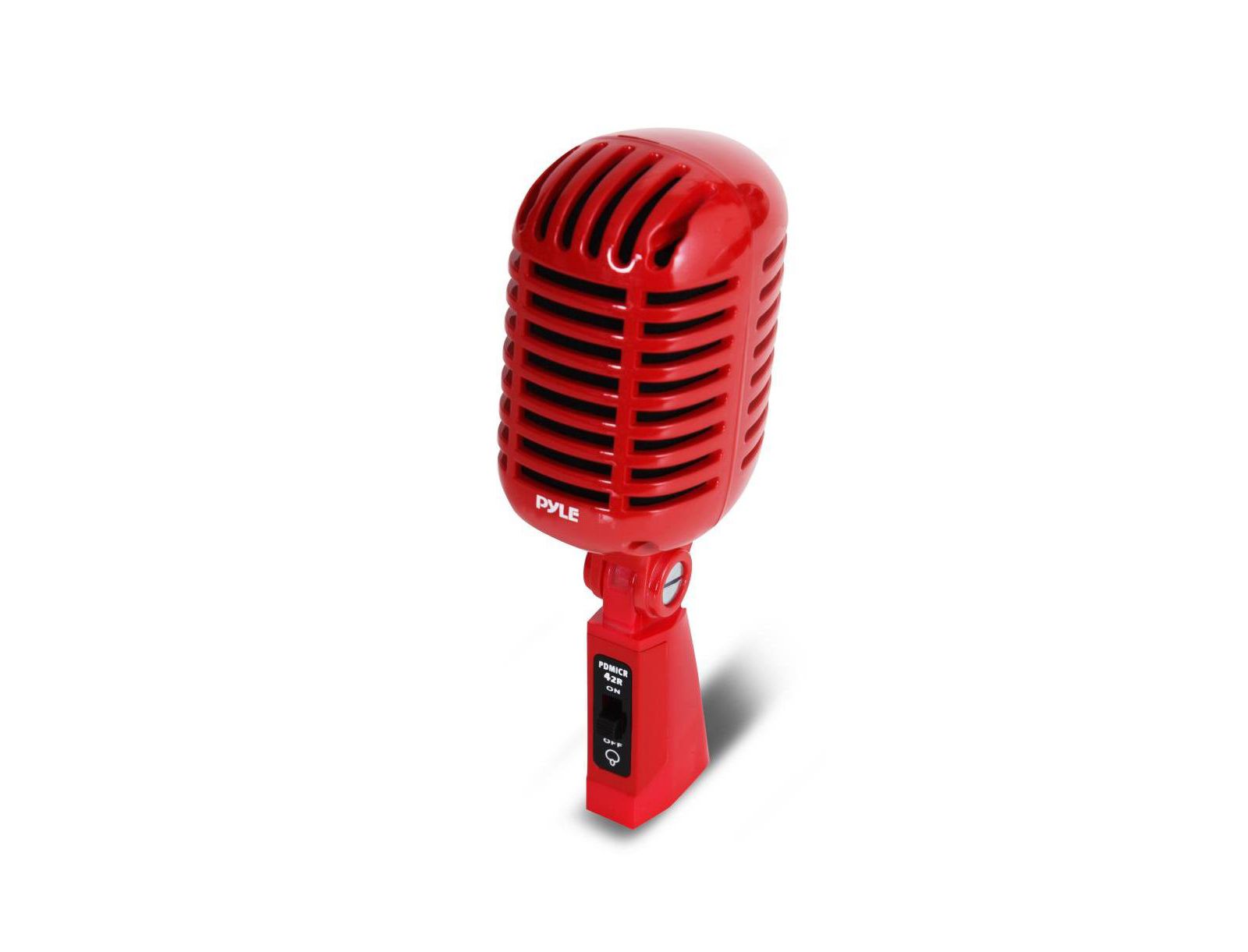 Pyle Classic Retro Built-in Acoustic Pop Filter Dynamic Vocal Microphone, 16' XLR Cable