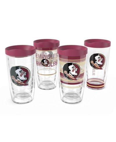 Стакан Tervis Tumbler Florida State Seminoles 16oz. набор из 4 штук