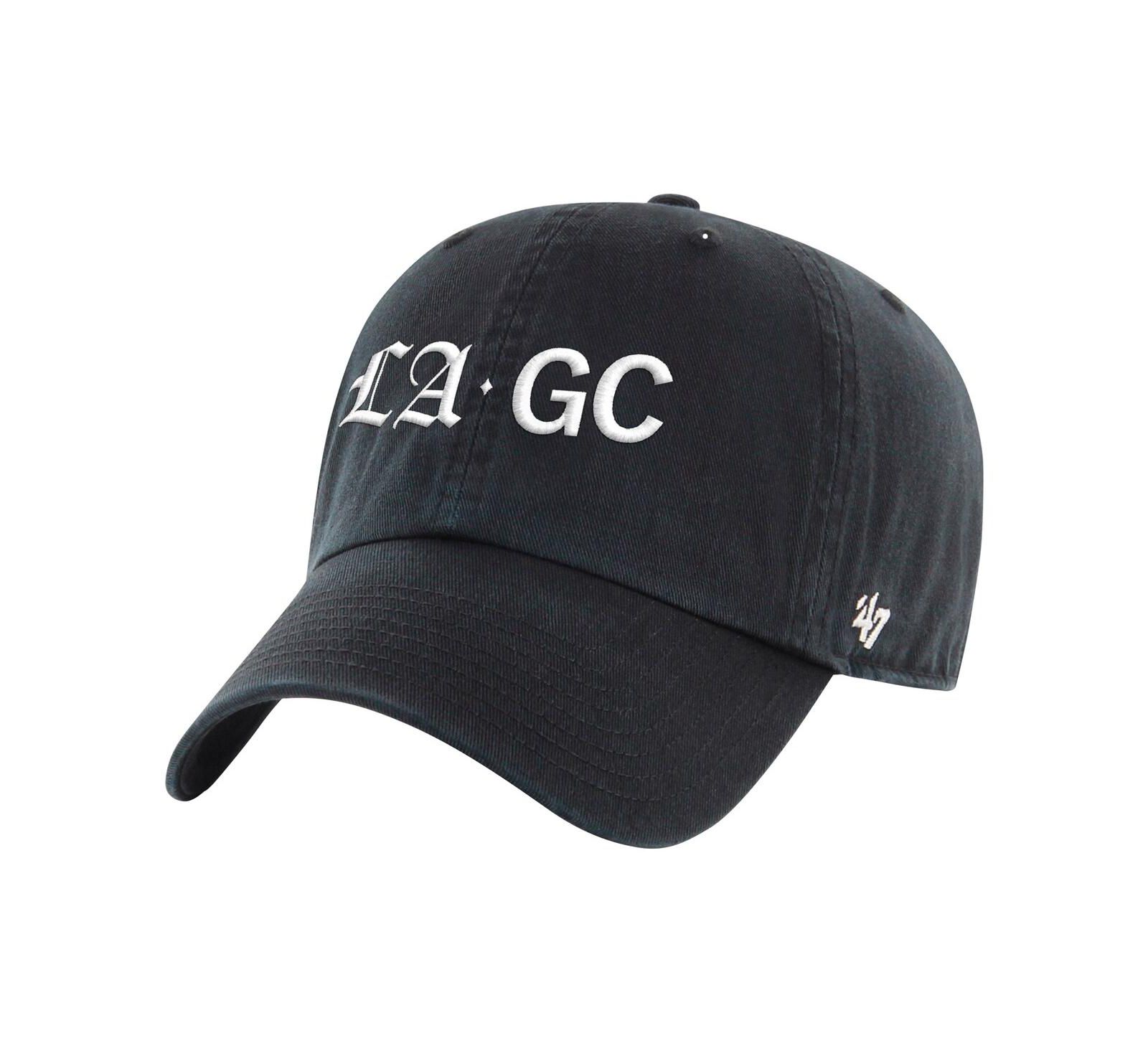 Мужская бейсболка '47 Brand Black TGL Los Angeles Golf Club Script Clean Up регулируемая