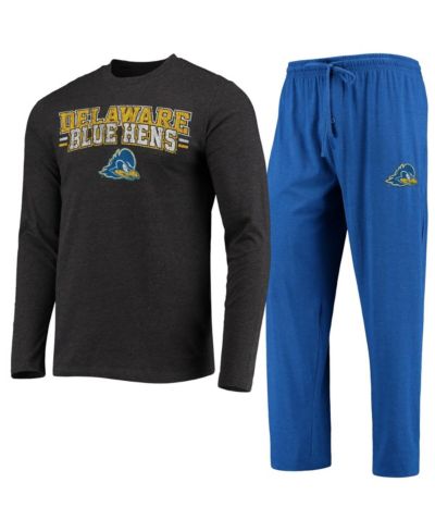 Мужской комплект Concepts Sport Delaware Fightin' Blue Hens: футболка с длинным рукавом и брюки
