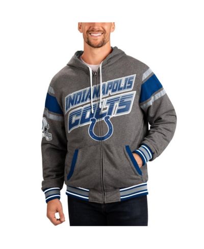G-III Sports by Carl Banks Мужская реверсивная куртка-худи Full-Zip Royal/Gray Indianapolis Colts Extreme