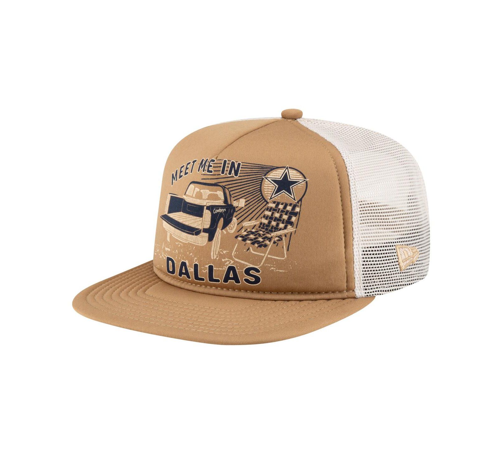 New Era Men's Stone Dallas Cowboys Meet Me 9FIFTY Snapback Hat