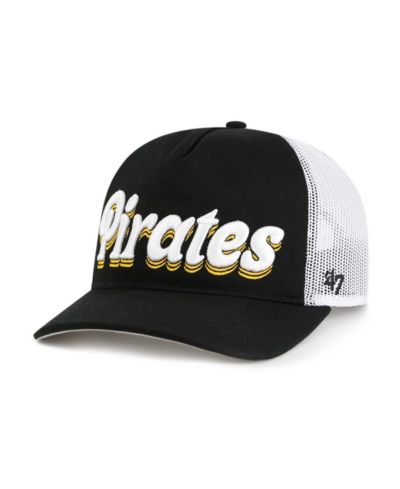 Женская регулируемая кепка '47 Brand Black Pittsburgh Pirates Biloxi Hitch