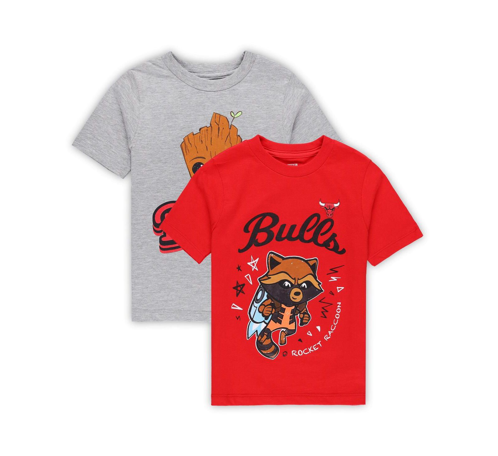 Детский комплект из 2-х футболок Outerstuff Chicago Bulls Guardians Of The Galaxy
