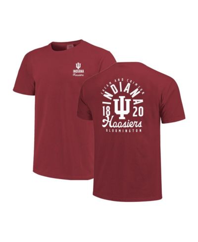 Мужская футболка Image One Crimson Indiana Hoosiers Comfort Colors Mascot Overlay