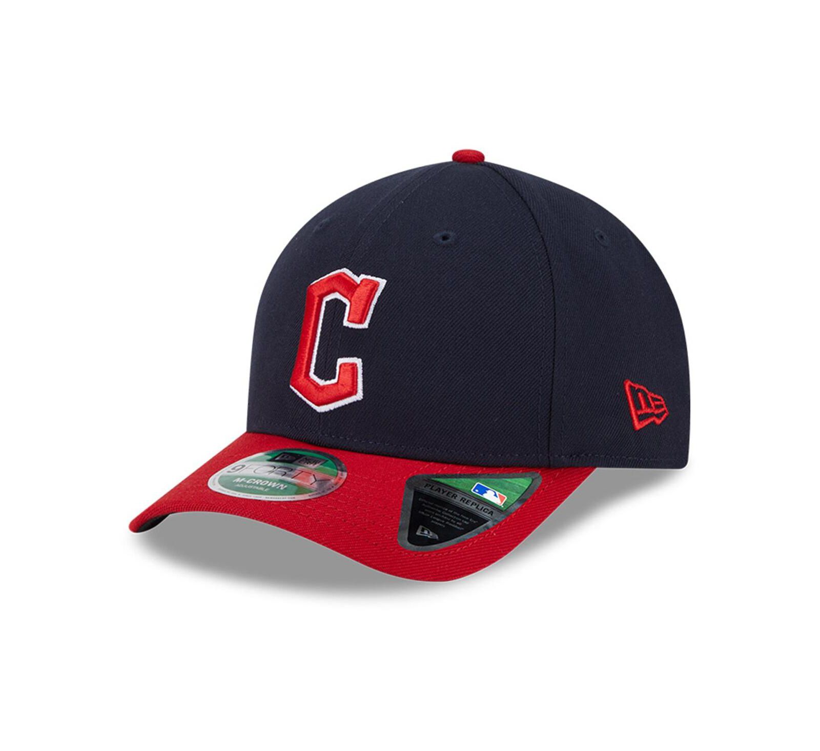 New Era Мужская кепка Cleveland Guardians Player Replica 9FORTY, темно-синяя
