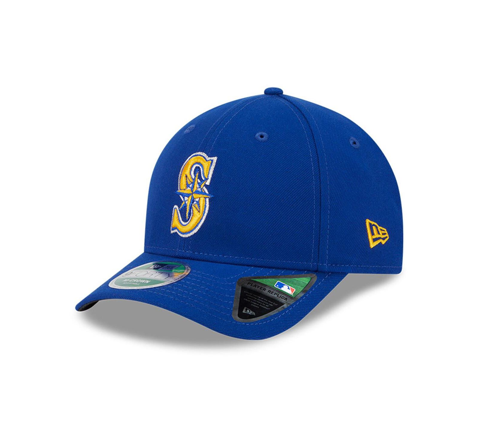 Мужская кепка New Era Seattle Mariners Player Replica 9FORTY Royal