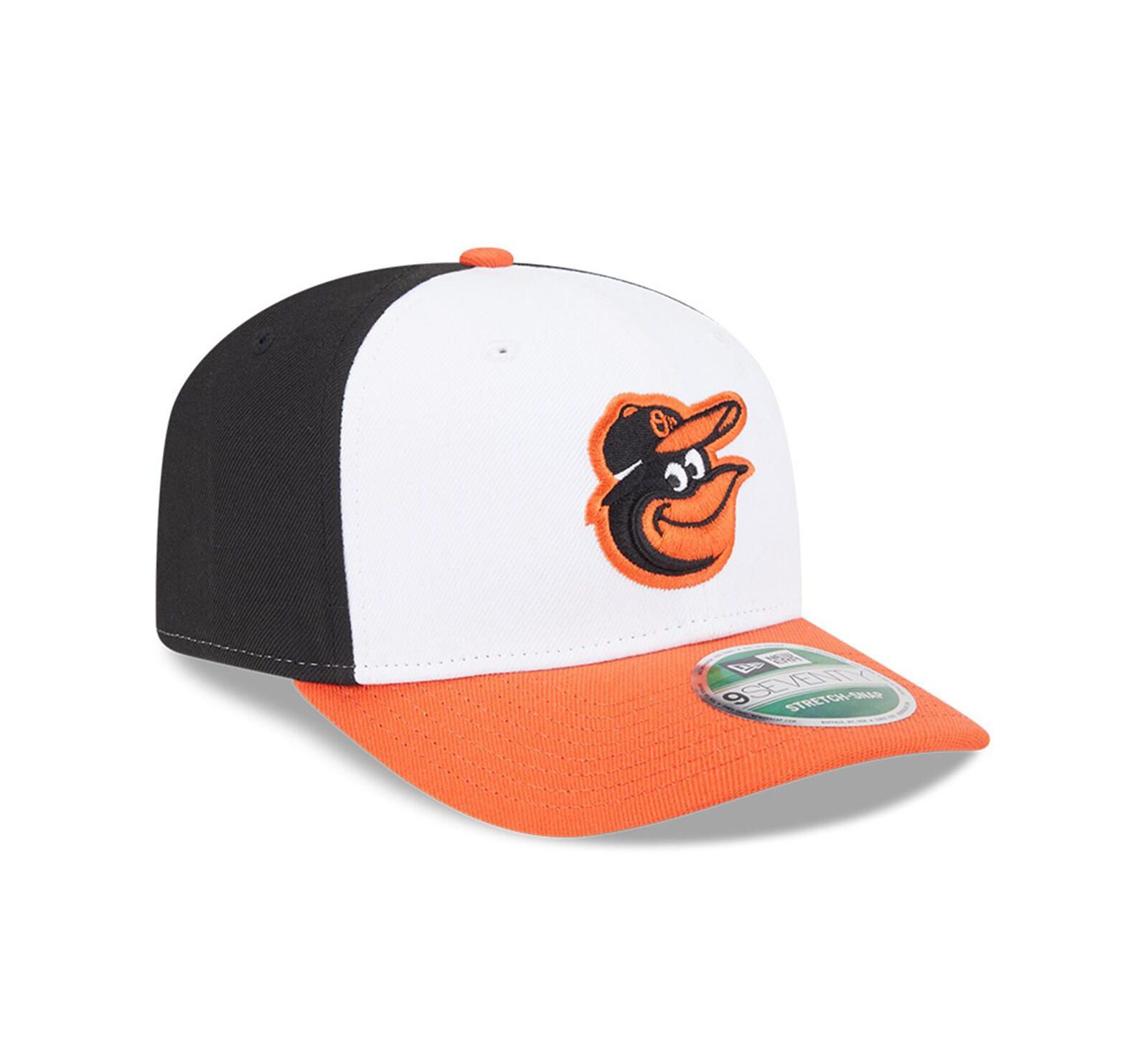 New Era Мужская кепка Baltimore Orioles Player Replica 9SEVENTY регулируемая черная/оранжевая