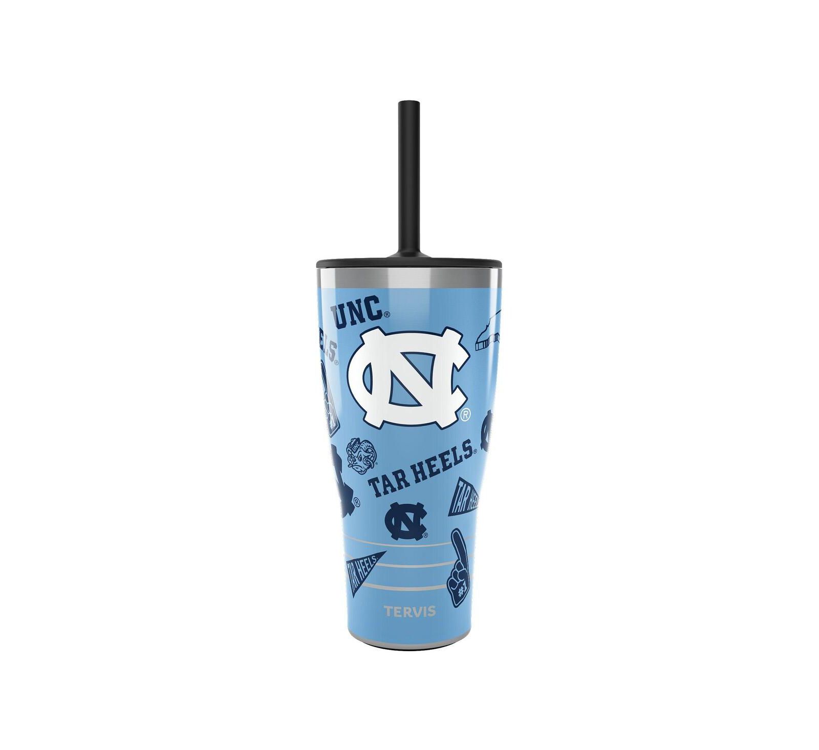 Термокружка Tervis Tumbler North Carolina Tar Heels, 30oz, с крышкой и трубочкой
