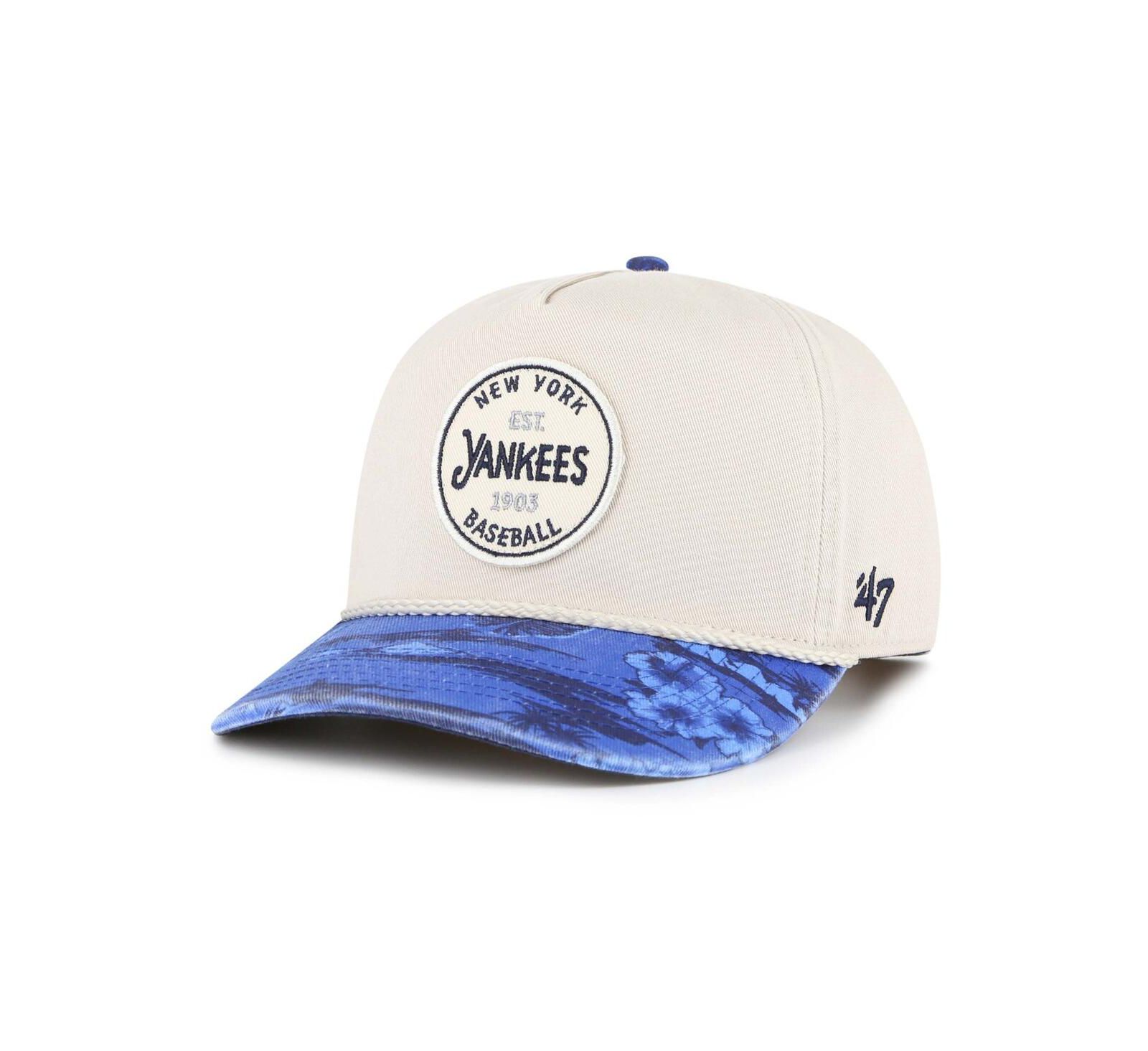 Мужская регулируемая кепка '47 Brand New York Yankees Fiji Rope Hitch Cream/Navy