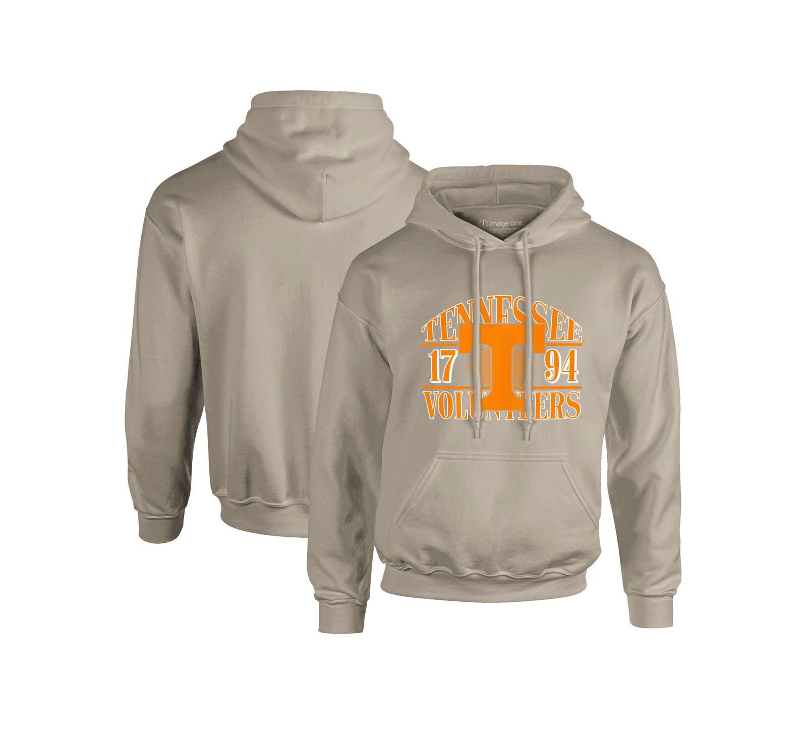 Мужское худи Image One Tan Tennessee Volunteers Upper Arch Letters Pullover