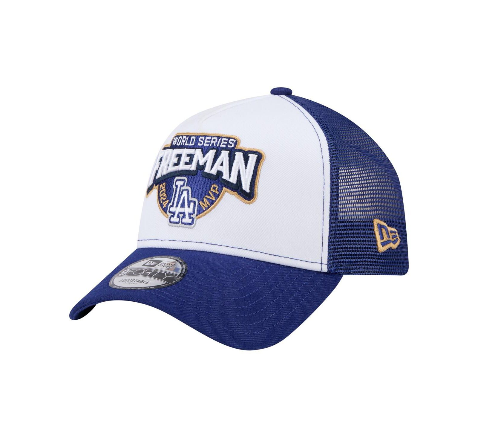 New Era Men's Freddie Freeman White Los Angeles Dodgers 2024 World Series MVP 9FORTY Adjustable Hat