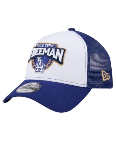 Кепка New Era Men's Freddie Freeman White Los Angeles Dodgers 2024 World Series MVP 9FORTY Adjustable Hat