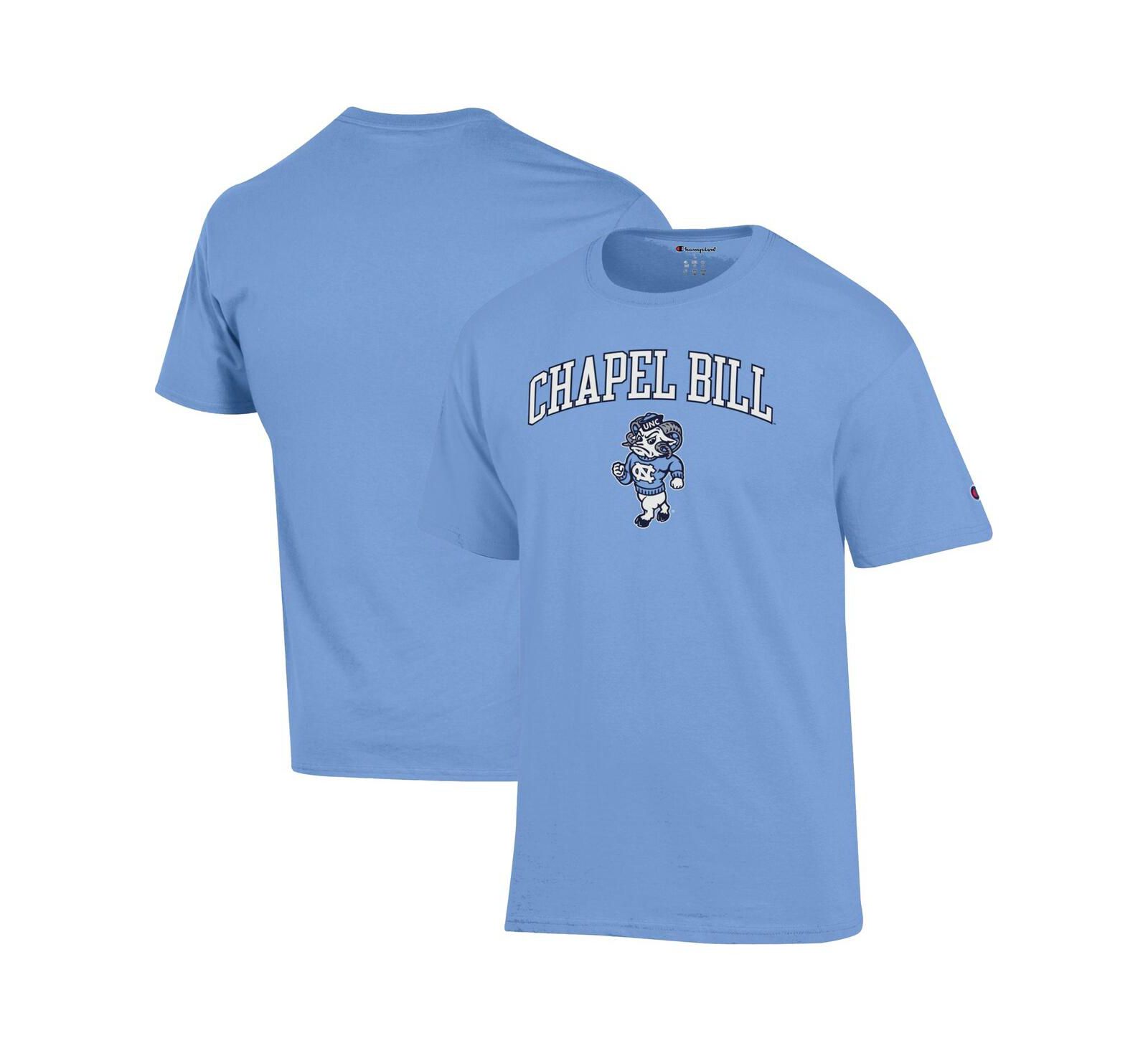 Champion Men's Carolina Blue North Carolina Tar Heels Chapel Bill Mascot T-Shirt