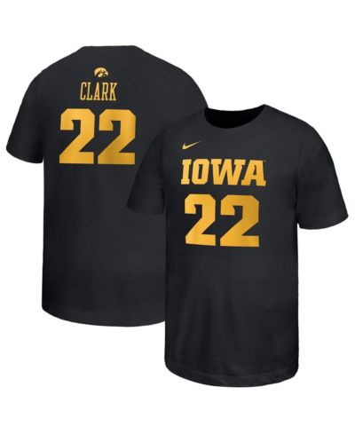 Nike Big Boys and Girls Caitlin Clark Black Iowa Hawkeyes Retired Player Name & Number Core T-Shirt