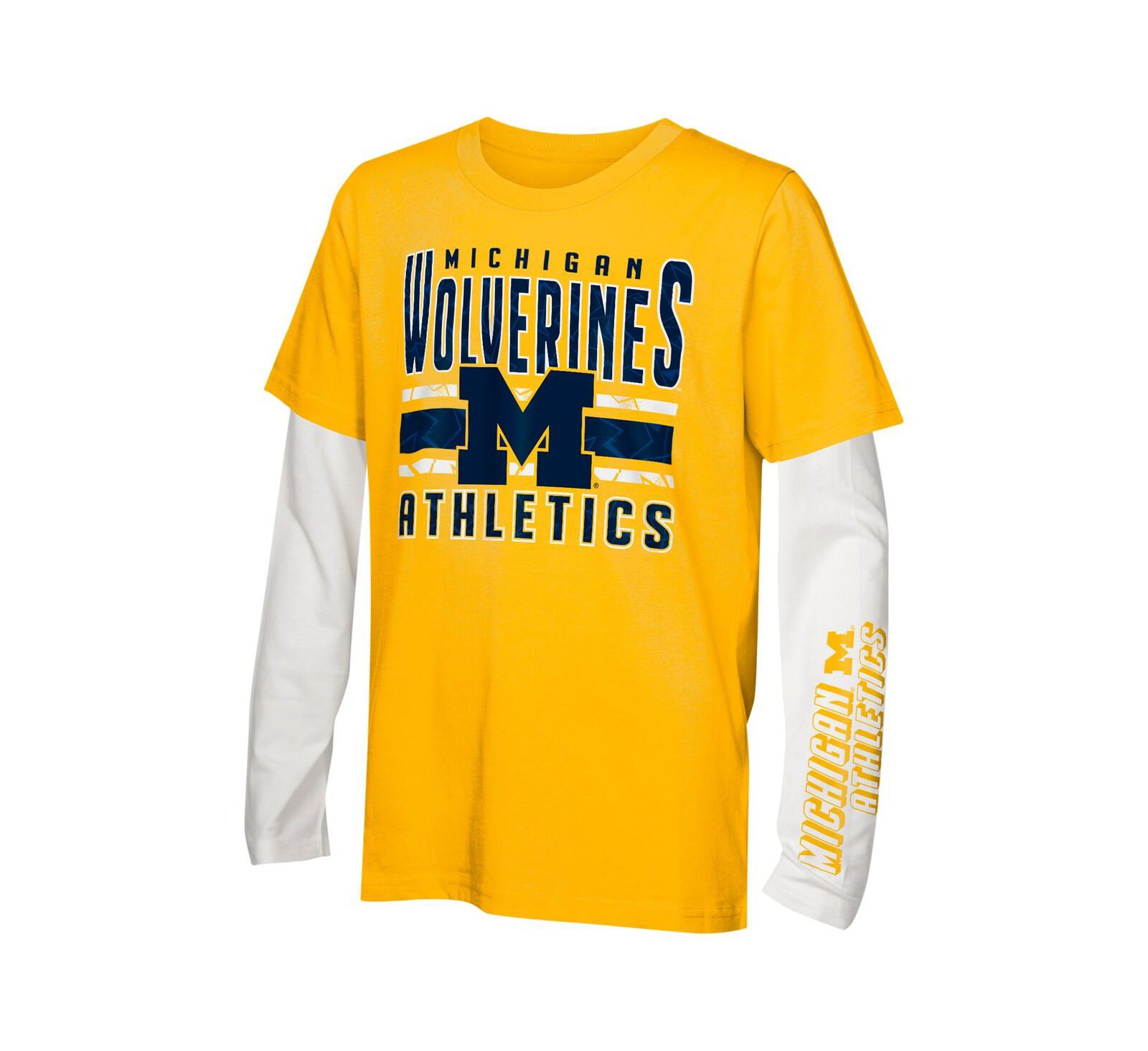 Outerstuff комплект футболок для дошкольников Michigan Wolverines In the Mix