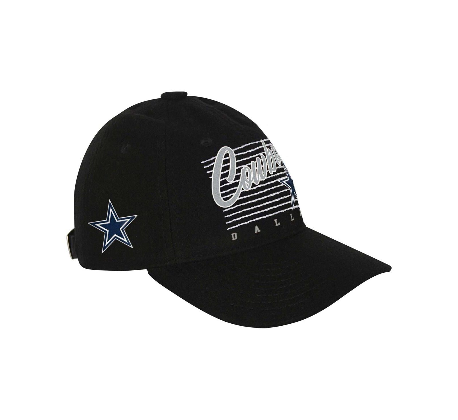 Outerstuff детская регулируемая кепка Dallas Cowboys, черная, ретро