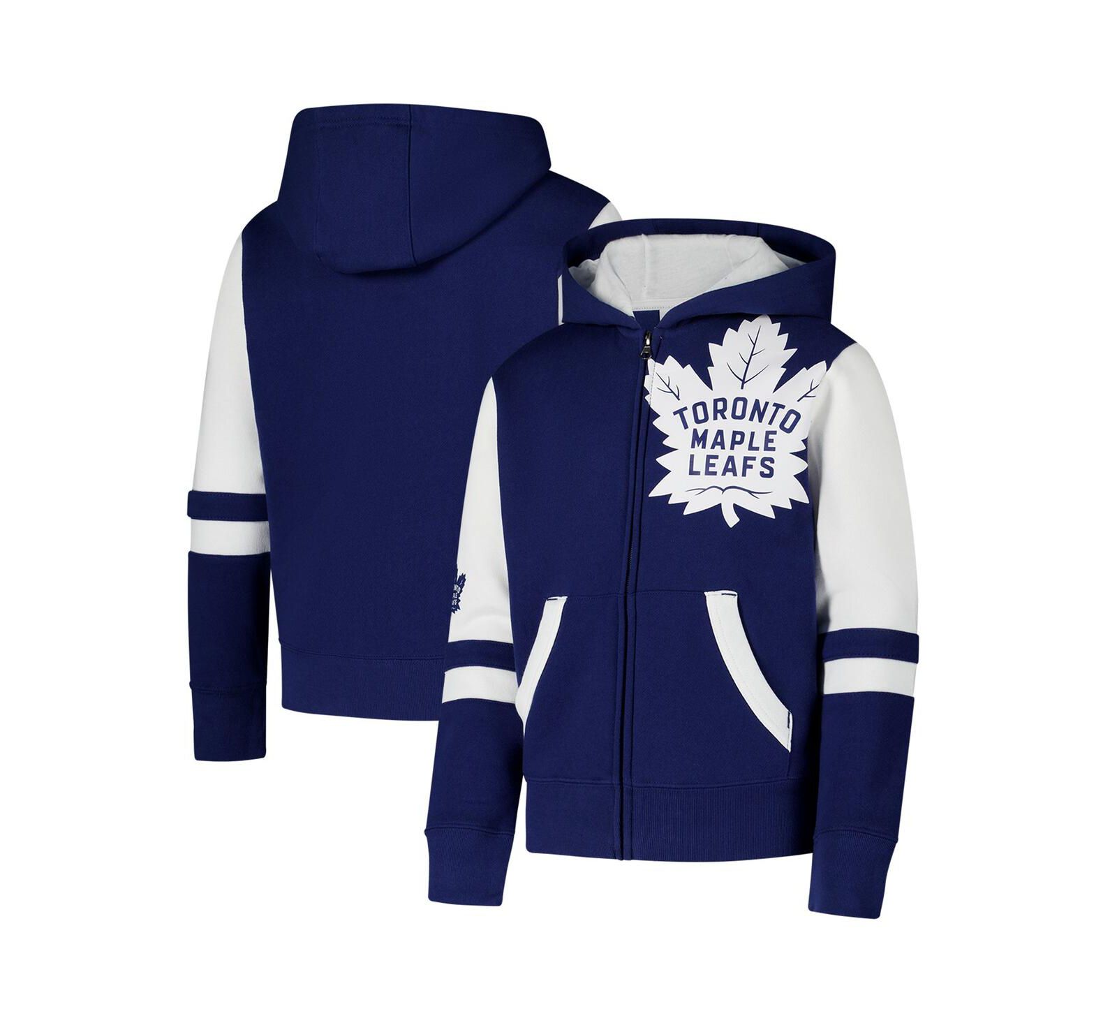 Худи Outerstuff Big Boys and Girls Blue Toronto Maple Leaf's Face Off Full-Zip