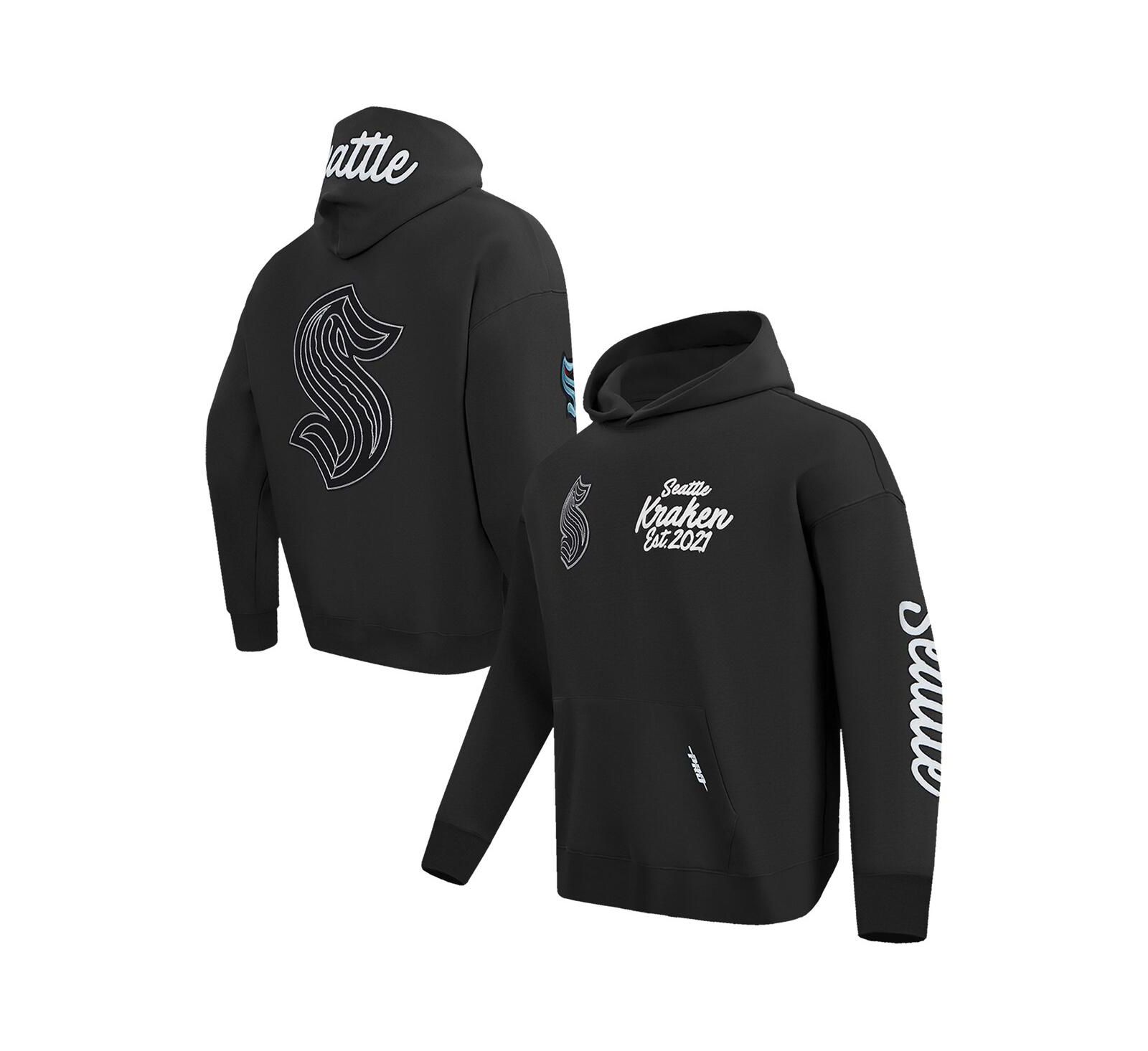 Мужское худи Pro Standard Black Seattle Kraken Paint the City Pullover