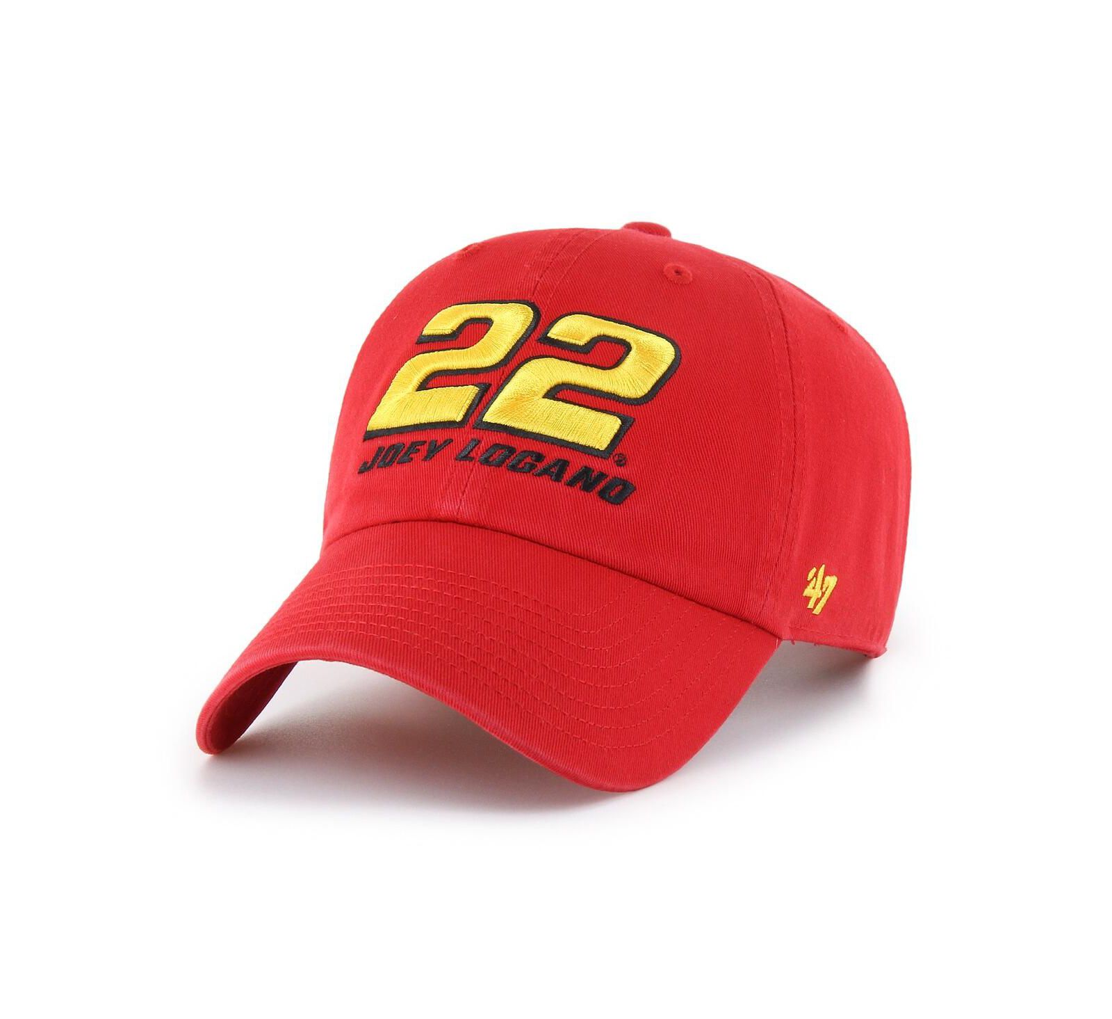 '47 Brand Red Joey Logano Clean Up Adjustable Hat