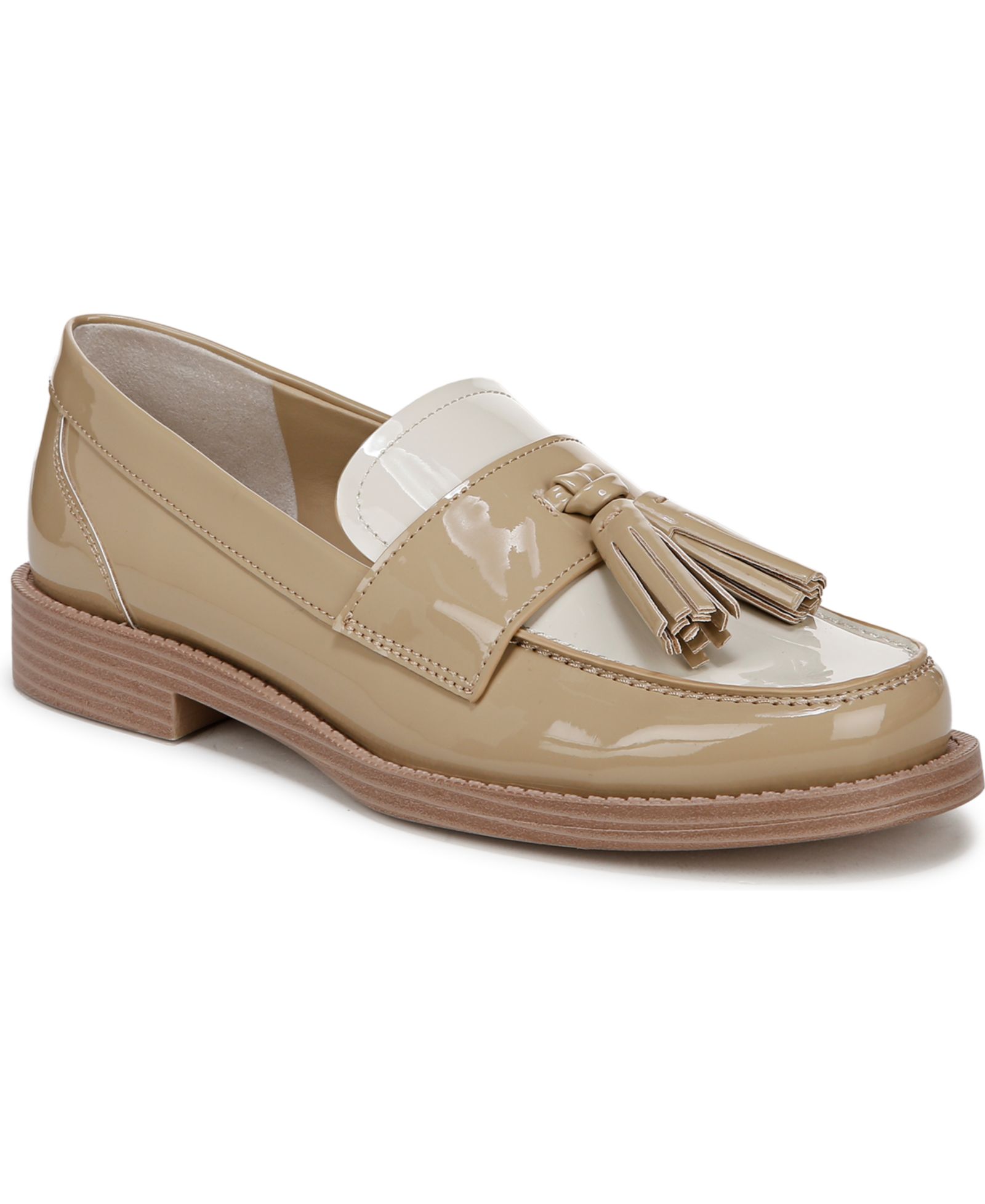 Franco Sarto Women's Lucia Round Toe  Low Profile Tassel Loafers