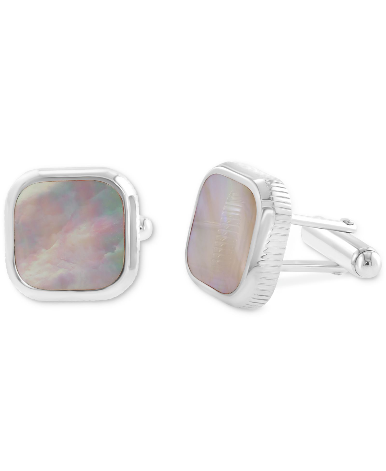 EFFY® Men's Mother of Pearl Square Cufflinks in Sterling Silver