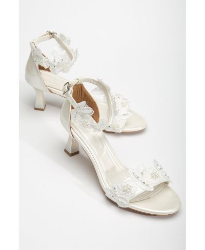 Босо sandals Birdie с каблуком kitten heel из кружева