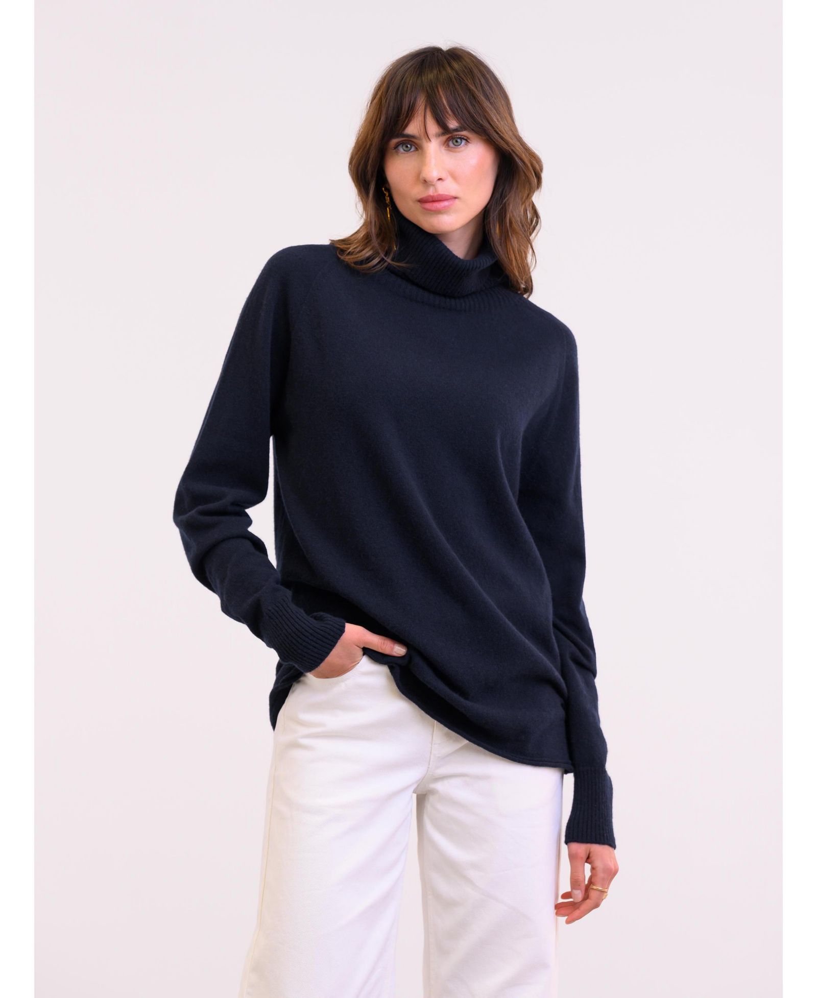 Женский шерстяной свитер Celtic & Co. Geelong Wool Slouch Turtleneck