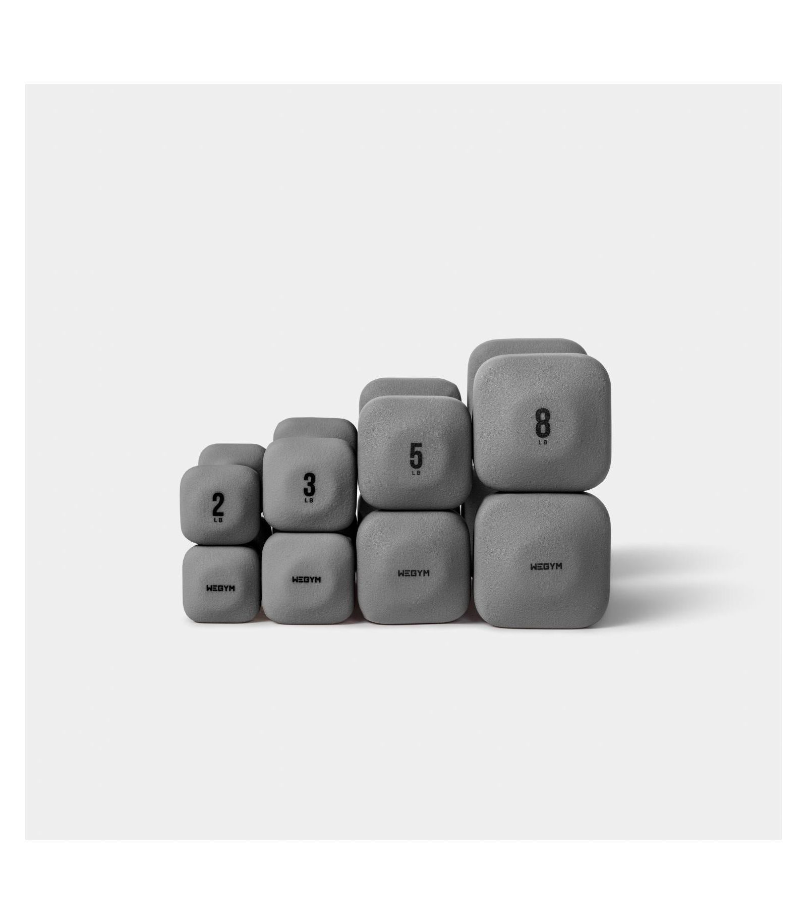 WeGym Гантели SafeGrip Lower Set - 2, 3, 5, 8 lbs
