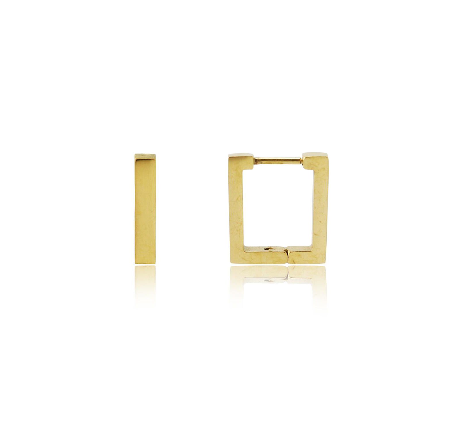Серьги Square Huggie Rebl Jewelry