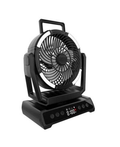 Ayamaya 20,000mAh Rechargeable Camping Fan with LED Lantern & Power Bank, Ultra-Quiet 9-Speed Tent Fan with Remote, 135-Hour Battery Life, Adjustable Airflow & Auto Oscillation for Camping, Home, and Emergency Use