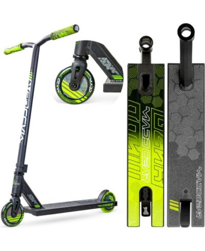 Pro Stunt Scooter for Kids Ages 8 - 12 - Lightweight Durable Trick Scooter for Skatepark and Street - Madd Gear MG3 - Green