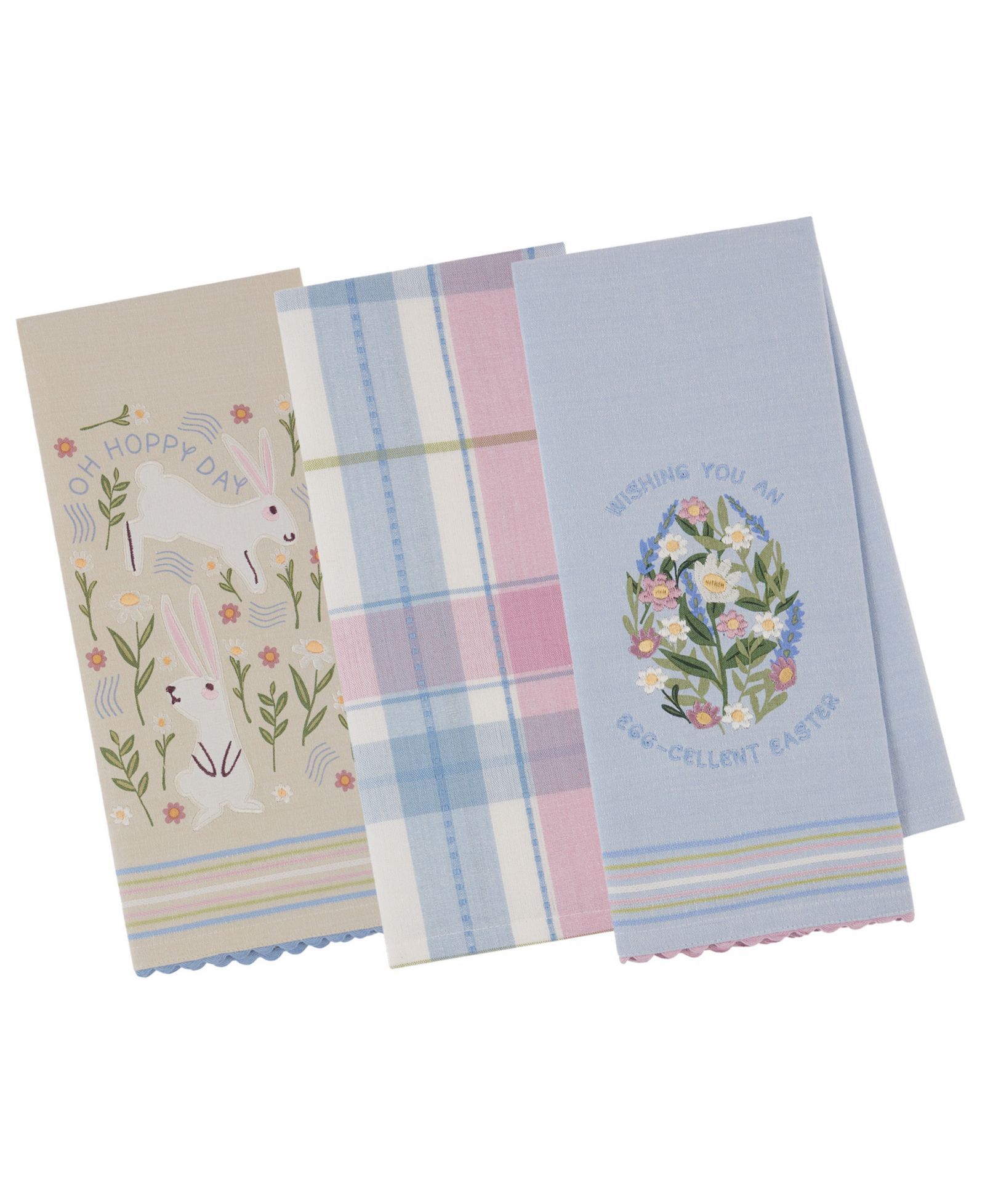 Набор кухонных полотенец Design Imports Oh Hoppy Day, 18"x28"