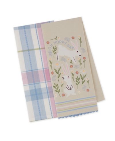 Набор хлопковых кухонных полотенец Design Imports Oh Hoppy Day, 18"x28"