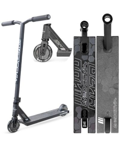 Pro Stunt Scooter for Kids Ages 8 - 12 - Lightweight Durable Trick Scooter for Skatepark and Street - Madd Gear MG3 - Black