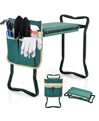 Складная садовая подставка для коленей и подушка Ecooso Sturdy Garden Kneeler Pad