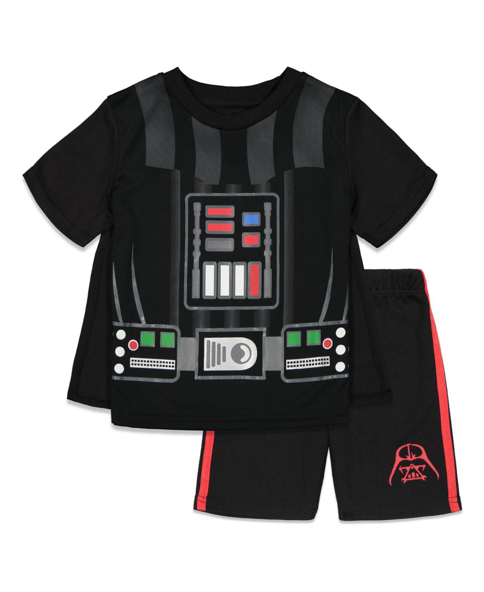 Костюм Star Wars Darth Vader: футболка, шорты и плащ, 3 предмета