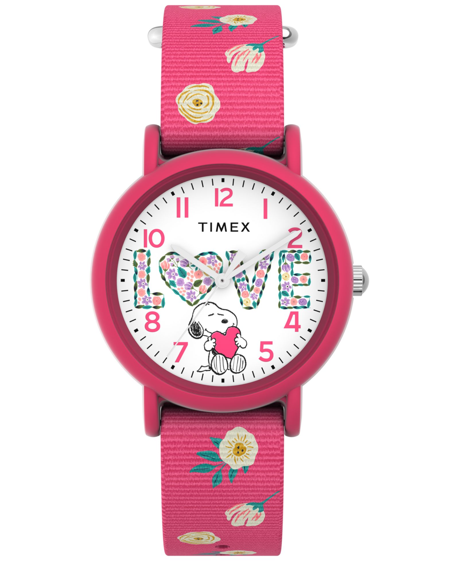 Женские часы Timex Quartz Analog Pink Nylon 34mm