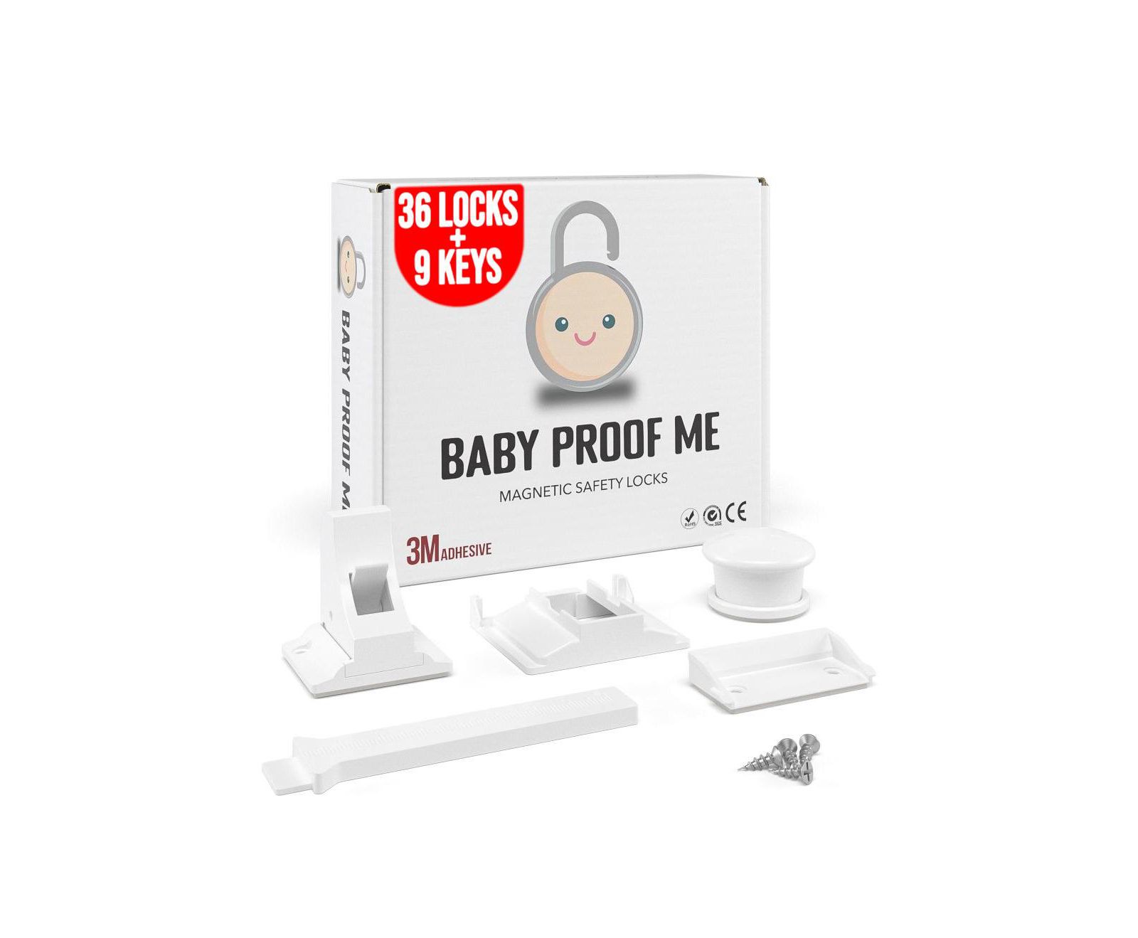Baby Proof Me набор магнитных замков безопасности