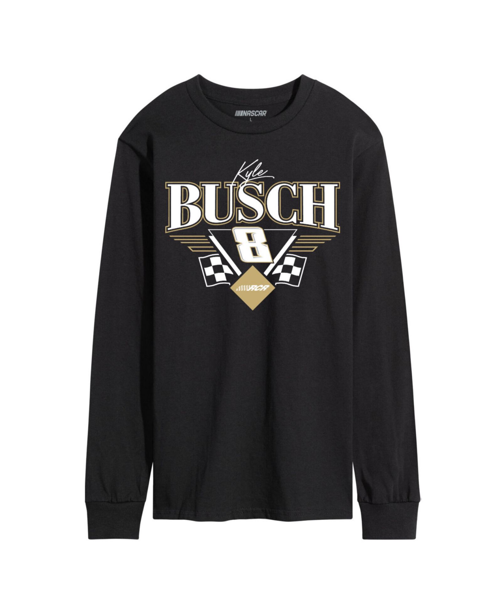 AIRWAVES Men's NASCAR Kyle Busch 8 Long Sleeve T-Shirt