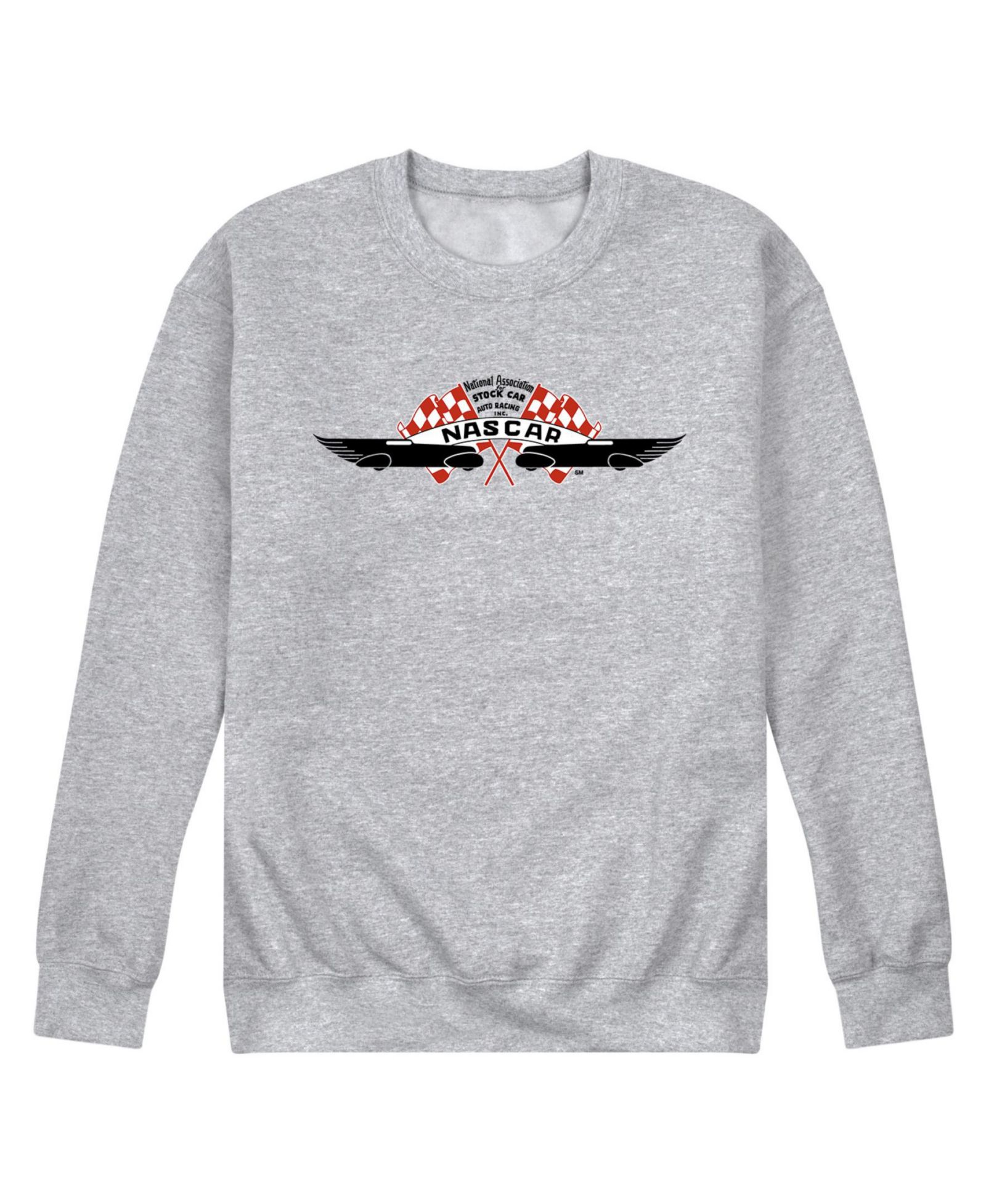 AIRWAVES Men's NASCAR Logo Long Sleeve Fleece T-Shirt