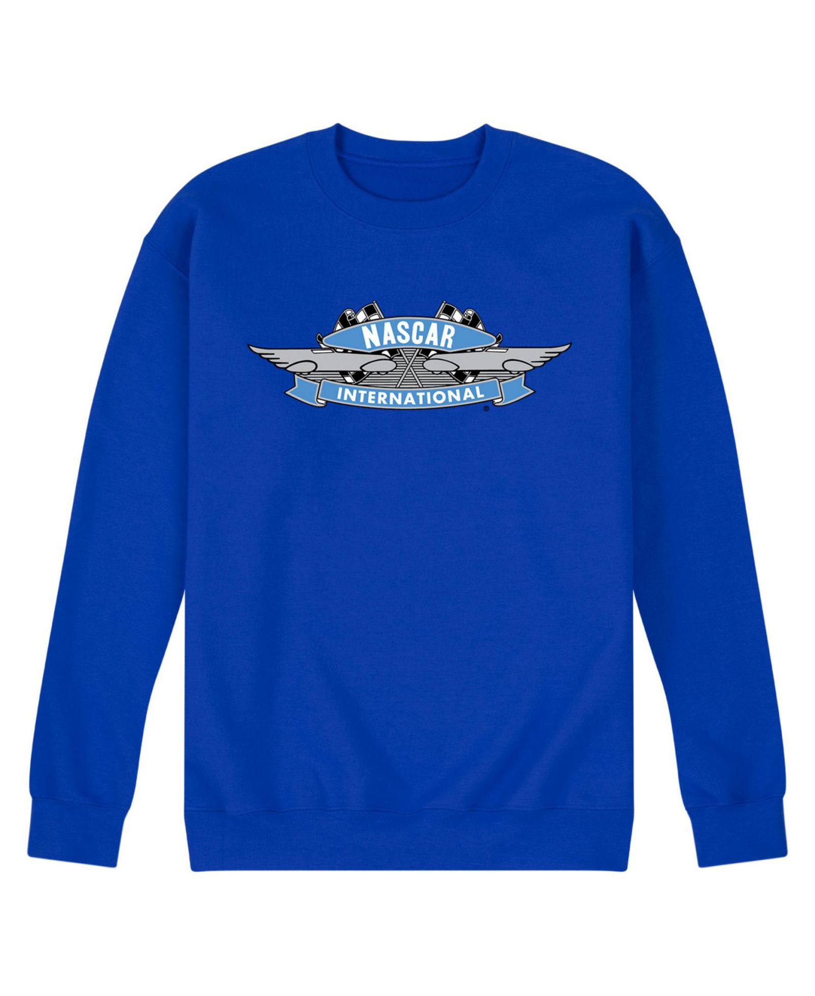 AIRWAVES Men's NASCAR Logo Long Sleeve Fleece T-Shirt