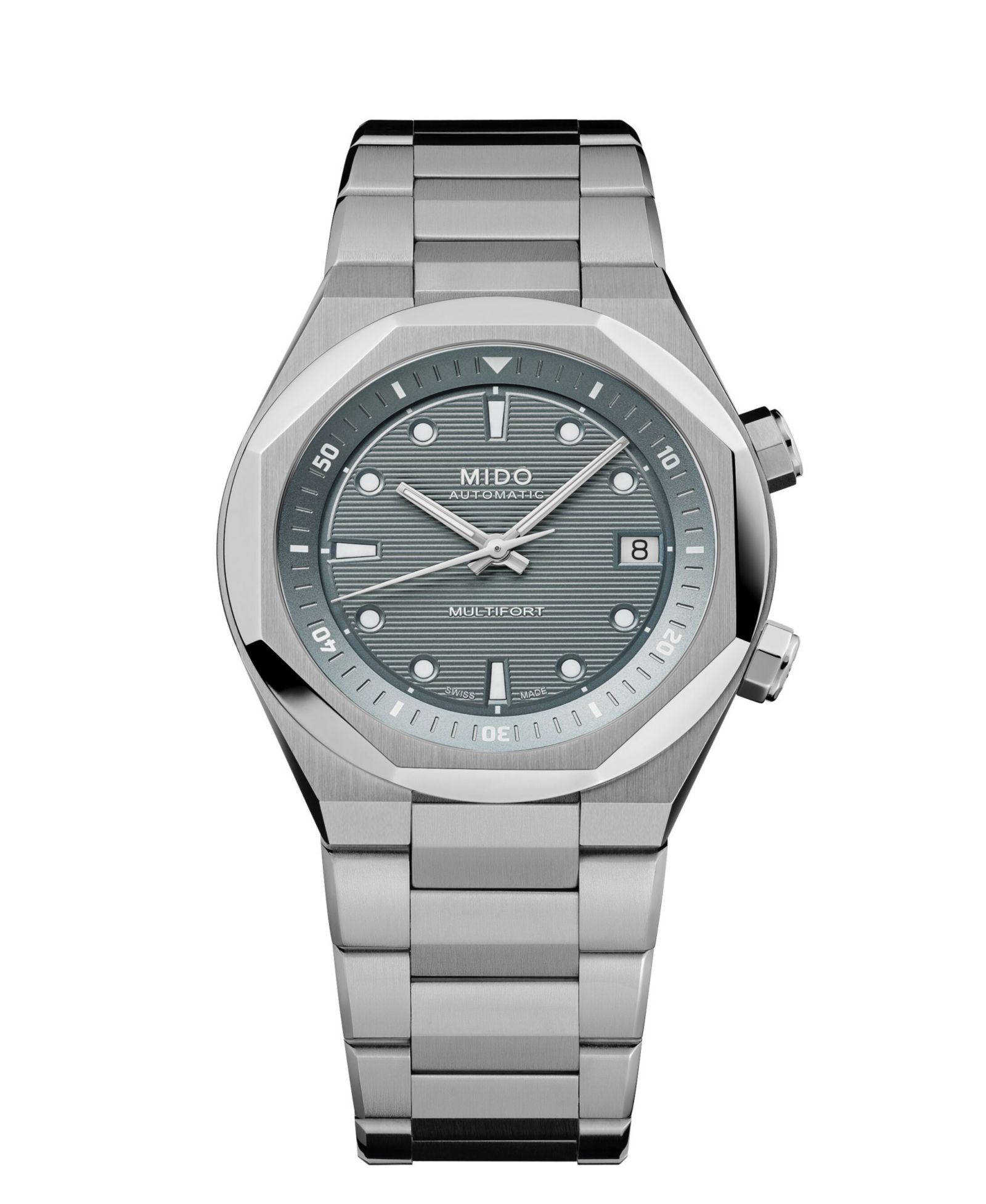 Mido Unisex Multifort 8 Ice Swiss Automatic Watch, 40mm