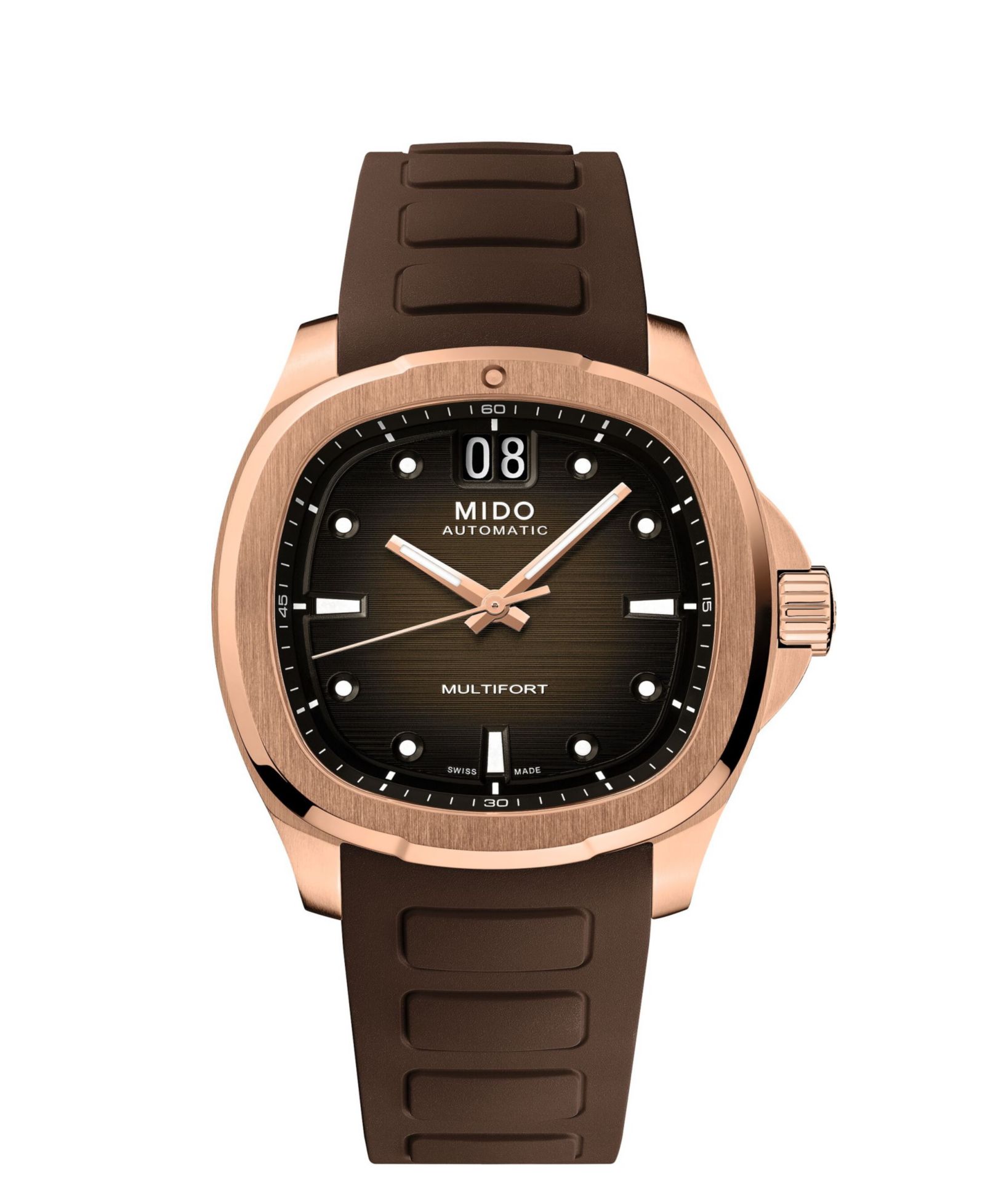 Унисекс часы Mido Multifort Brown Swiss Automatic, 40mm