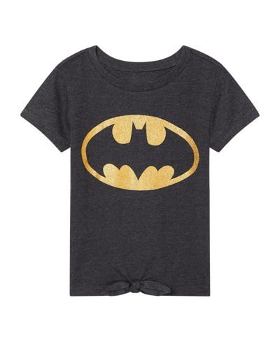 Justice League Girls' Glitter Graphic T-Shirt