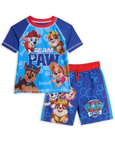 Комплект из 2-х элементов Paw Patrol Nickelodeon: рашгард и плавки с защитой UPF 50+